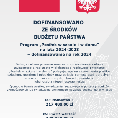 plakat A3 - posiłek w szkole i w domu 2024 aneks nr 2