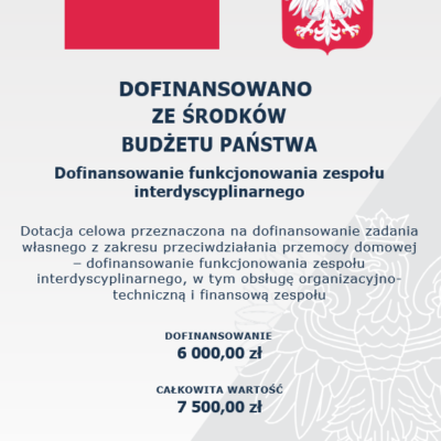 plakat A3 - zespół interdyscyplinarny