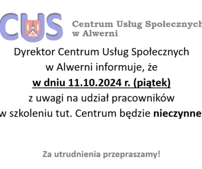 nieczynne 10.10.2024