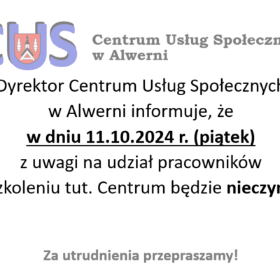 nieczynne 10.10.2024