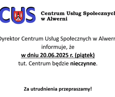 20.06.2025 nieczynne