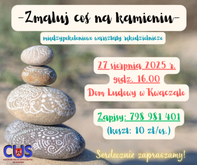 Zmaluj coś na kamieniu - plakat